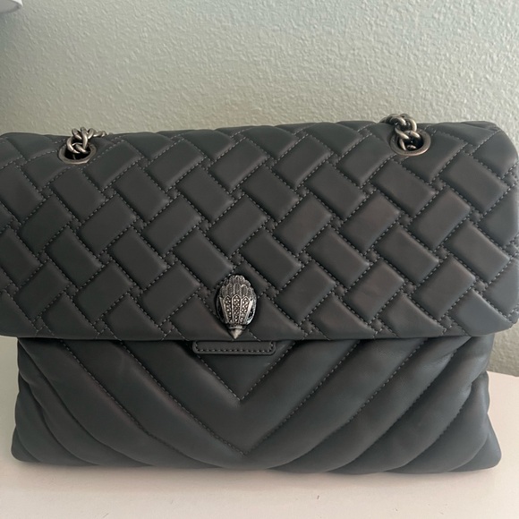 Kurt Geiger Handbags - Elegant Grey Quilted Women's Bag